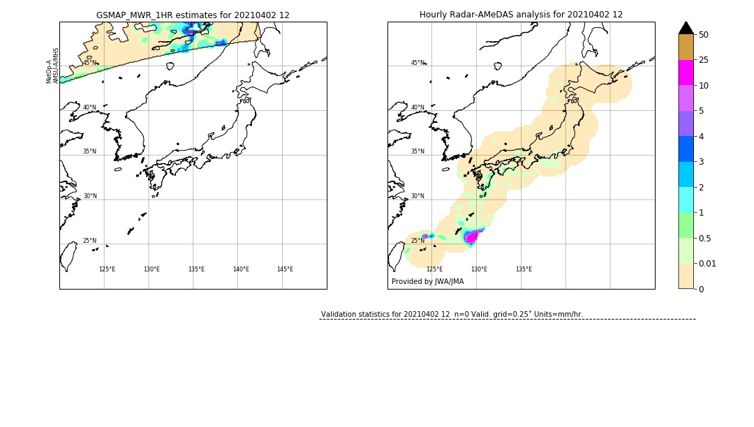 GSMaP MWR validation image. 2021/04/02 12