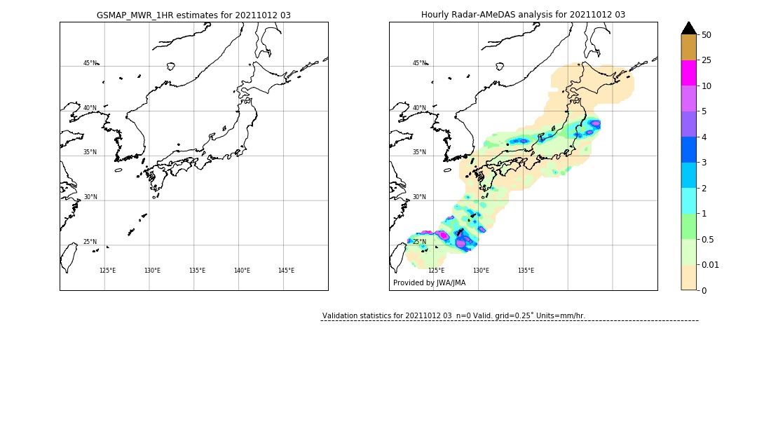 GSMaP MWR validation image. 2021/10/12 03