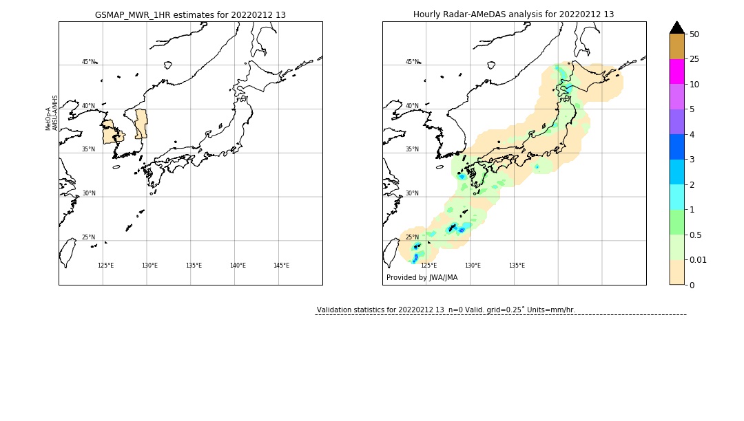 GSMaP MWR validation image. 2022/02/12 13