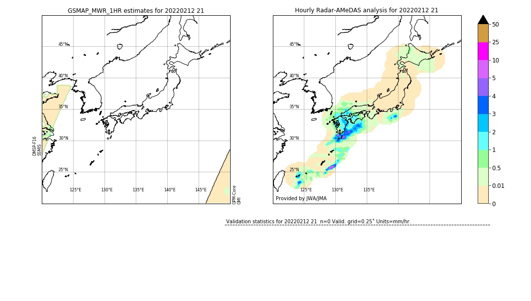 GSMaP MWR validation image. 2022/02/12 21