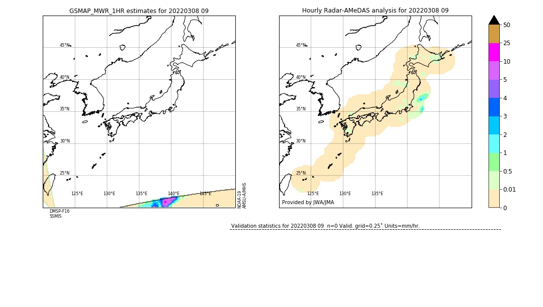 GSMaP MWR validation image. 2022/03/08 09