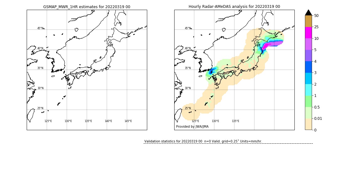 GSMaP MWR validation image. 2022/03/19 00