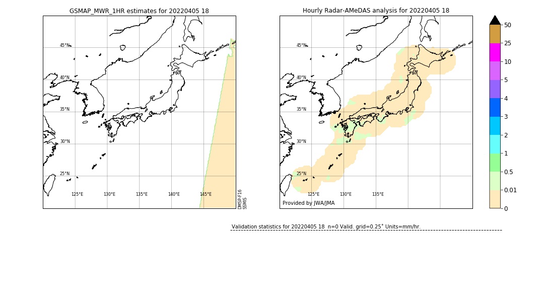 GSMaP MWR validation image. 2022/04/05 18