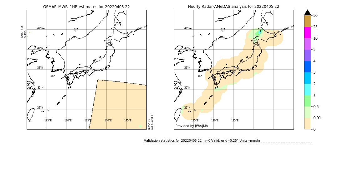 GSMaP MWR validation image. 2022/04/05 22