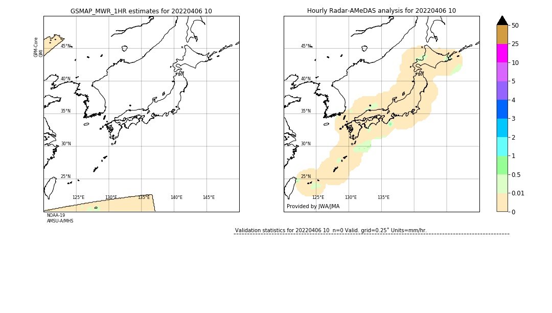 GSMaP MWR validation image. 2022/04/06 10