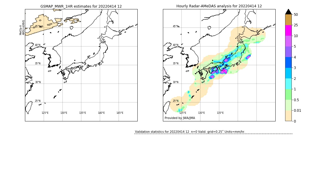 GSMaP MWR validation image. 2022/04/14 12