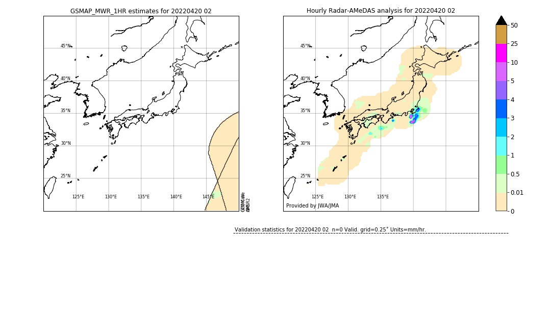 GSMaP MWR validation image. 2022/04/20 02