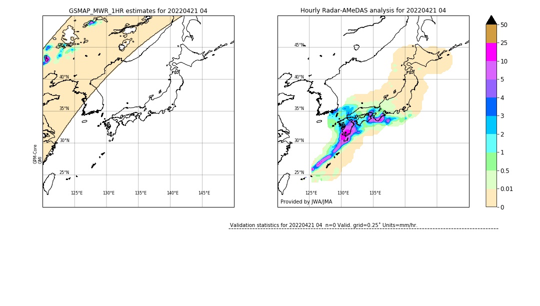 GSMaP MWR validation image. 2022/04/21 04