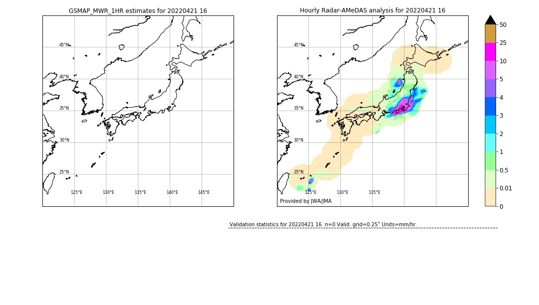 GSMaP MWR validation image. 2022/04/21 16