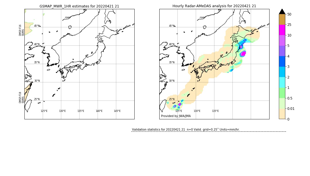 GSMaP MWR validation image. 2022/04/21 21