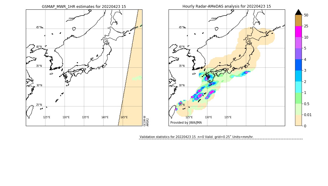 GSMaP MWR validation image. 2022/04/23 15