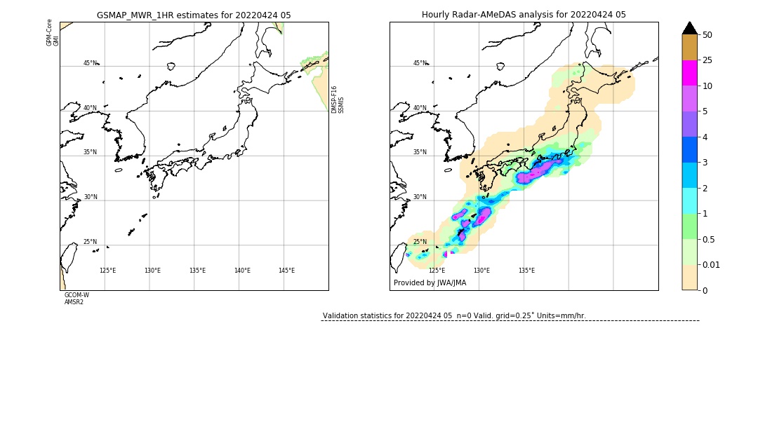 GSMaP MWR validation image. 2022/04/24 05