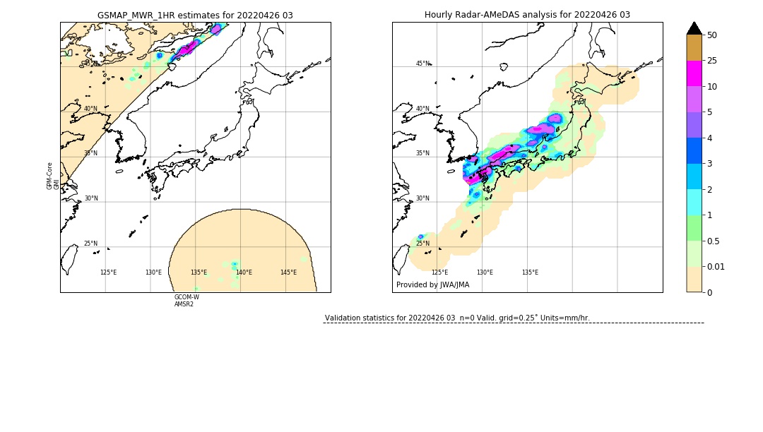 GSMaP MWR validation image. 2022/04/26 03