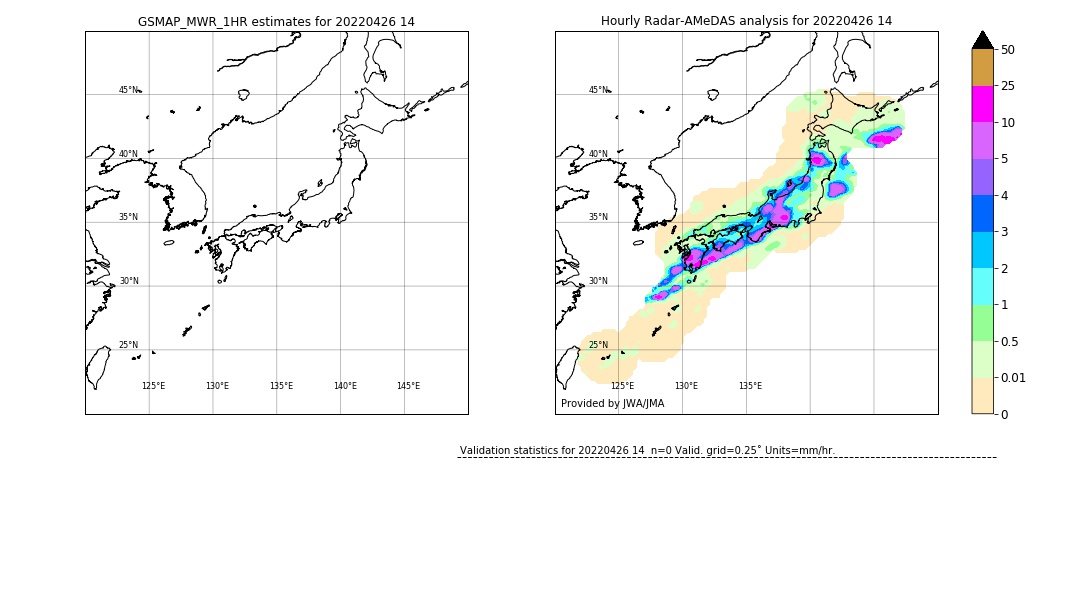 GSMaP MWR validation image. 2022/04/26 14