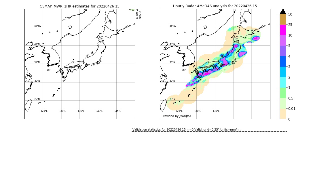 GSMaP MWR validation image. 2022/04/26 15