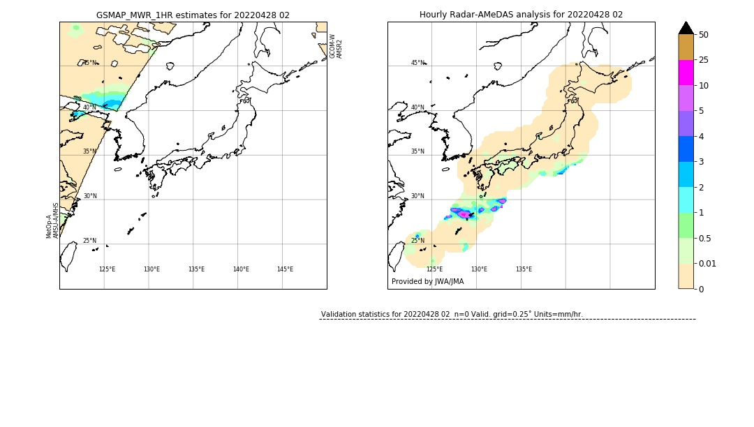 GSMaP MWR validation image. 2022/04/28 02