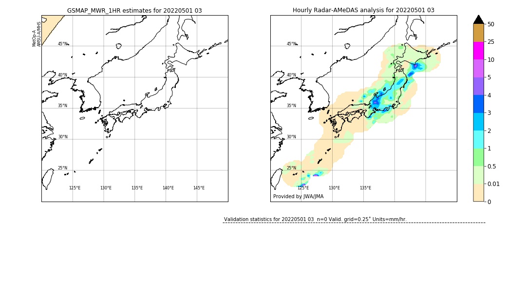 GSMaP MWR validation image. 2022/05/01 03