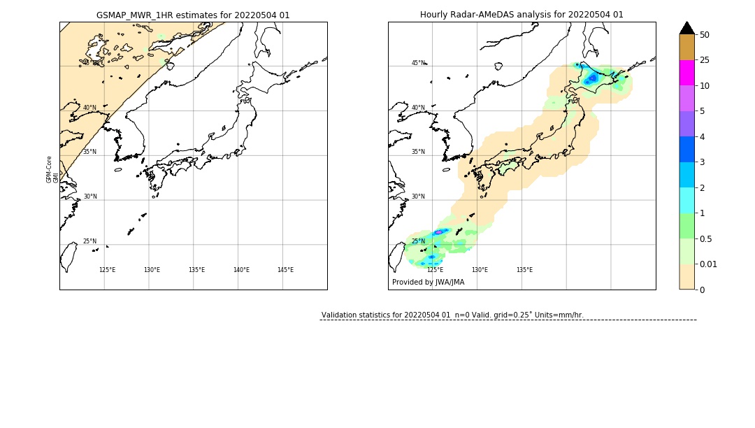 GSMaP MWR validation image. 2022/05/04 01