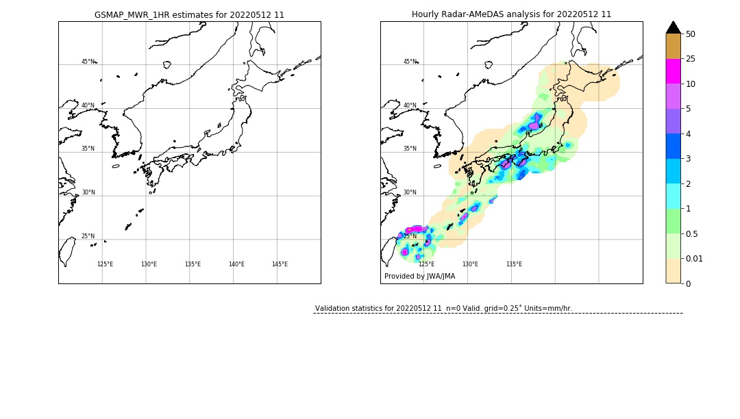 GSMaP MWR validation image. 2022/05/12 11