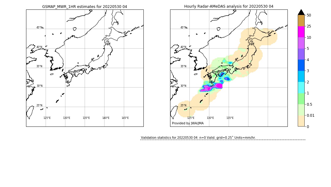 GSMaP MWR validation image. 2022/05/30 04