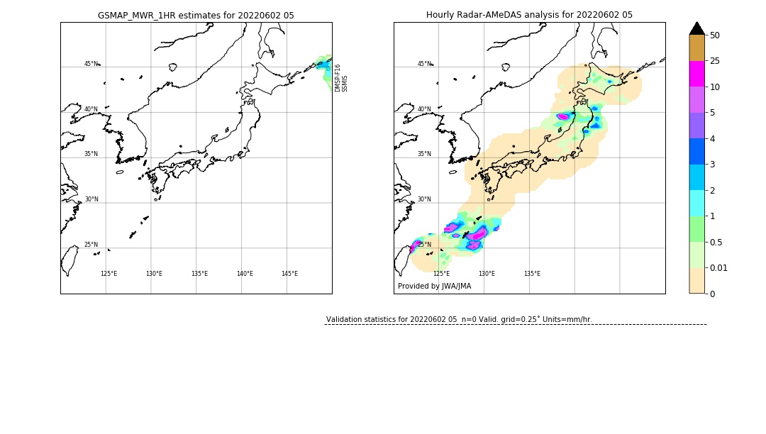 GSMaP MWR validation image. 2022/06/02 05