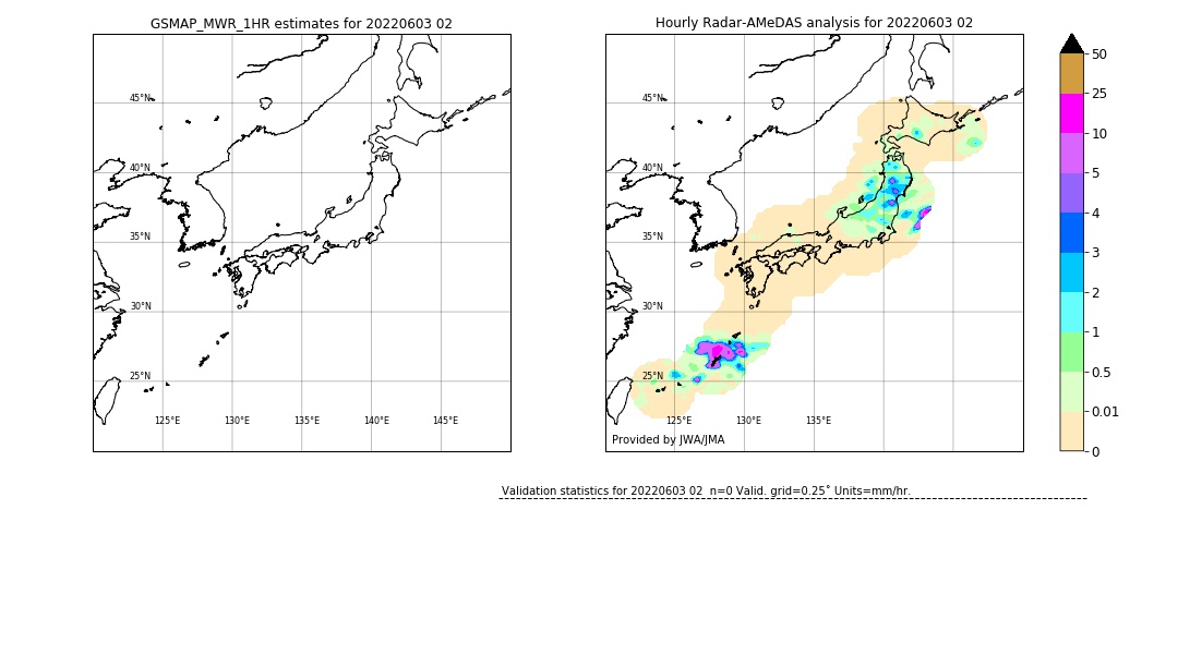 GSMaP MWR validation image. 2022/06/03 02