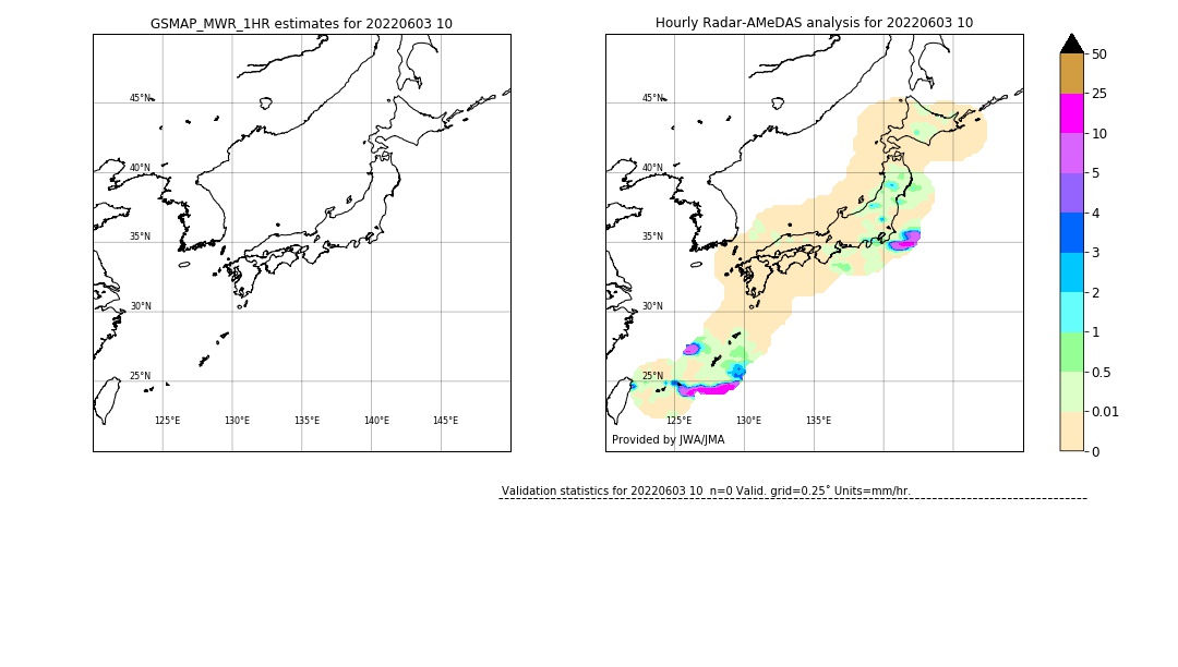 GSMaP MWR validation image. 2022/06/03 10