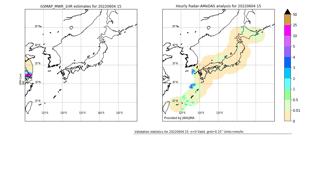 GSMaP MWR validation image. 2022/06/04 15