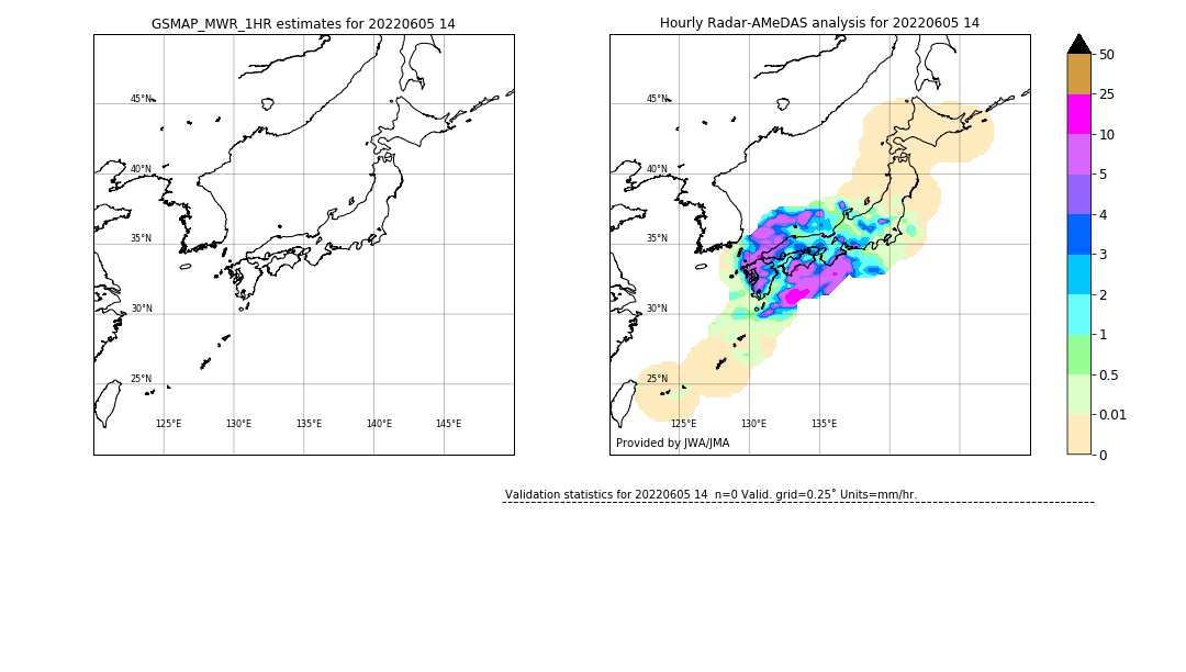 GSMaP MWR validation image. 2022/06/05 14