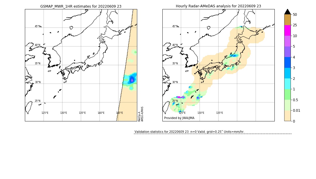 GSMaP MWR validation image. 2022/06/09 23