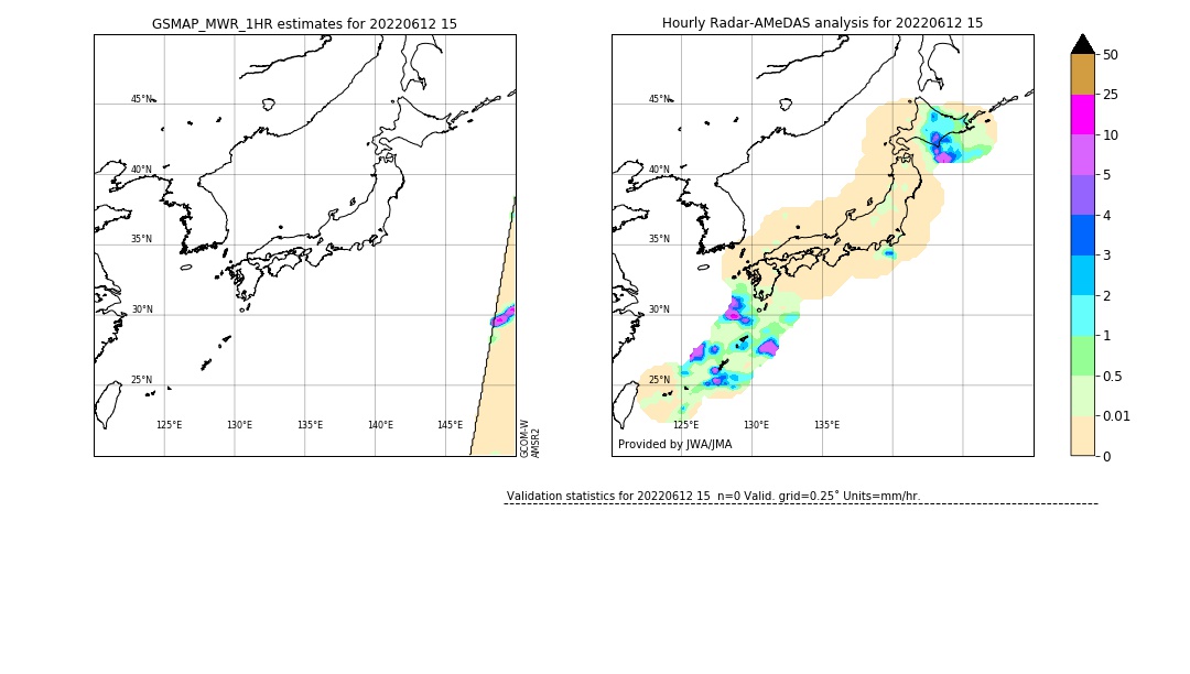 GSMaP MWR validation image. 2022/06/12 15