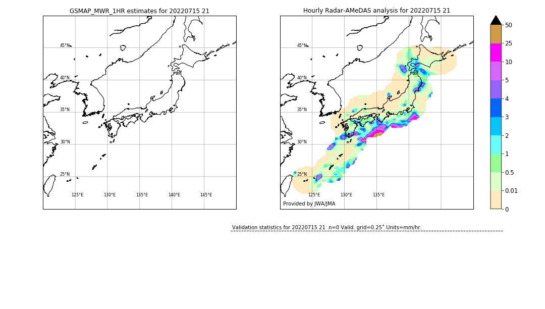 GSMaP MWR validation image. 2022/07/15 21