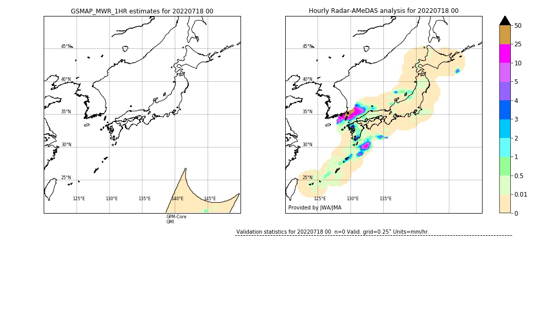 GSMaP MWR validation image. 2022/07/18 00