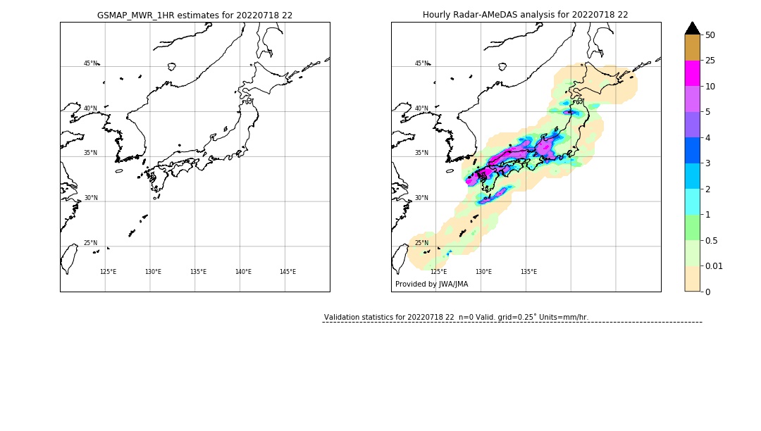 GSMaP MWR validation image. 2022/07/18 22