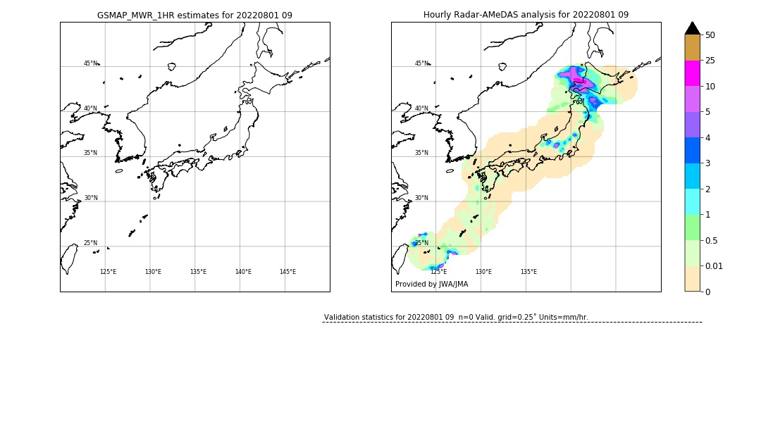 GSMaP MWR validation image. 2022/08/01 09