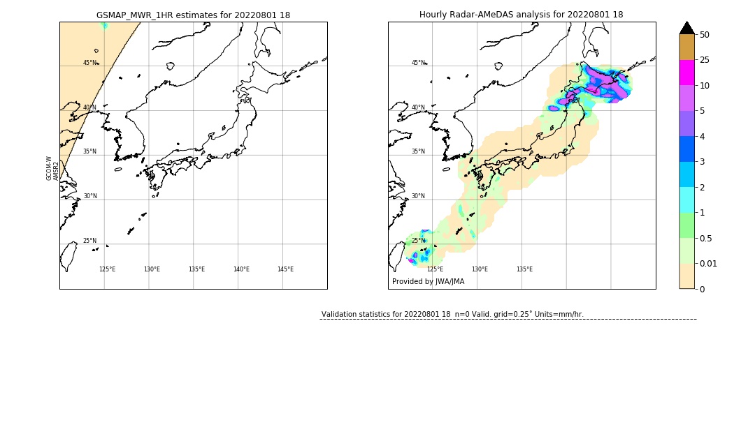 GSMaP MWR validation image. 2022/08/01 18