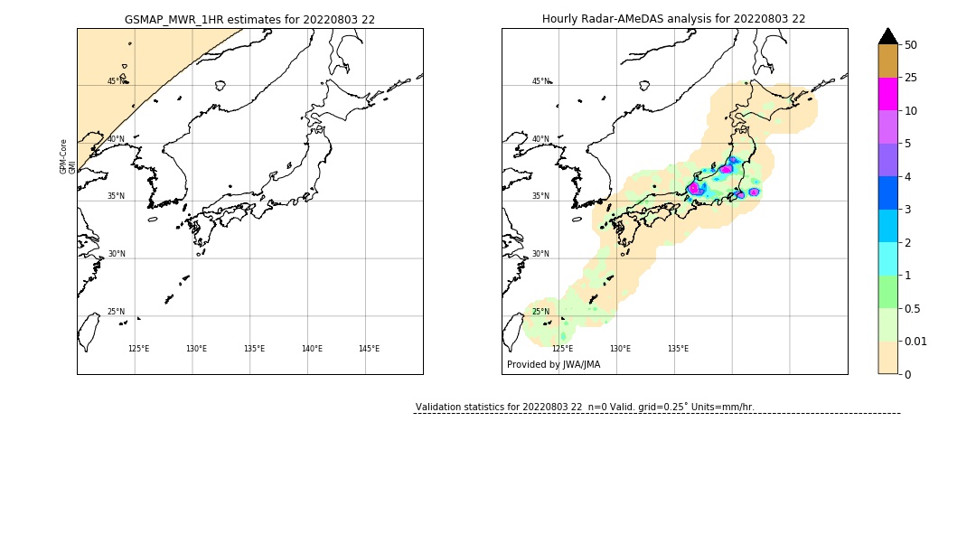 GSMaP MWR validation image. 2022/08/03 22