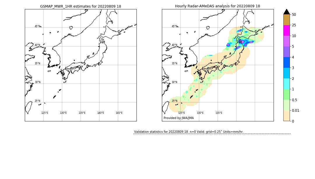 GSMaP MWR validation image. 2022/08/09 18