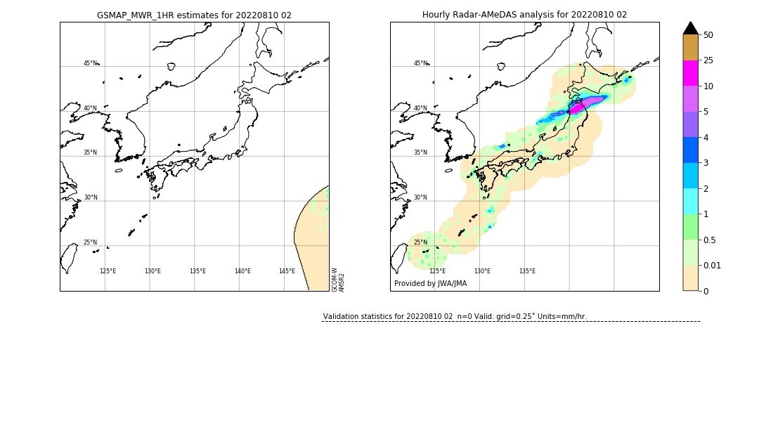 GSMaP MWR validation image. 2022/08/10 02