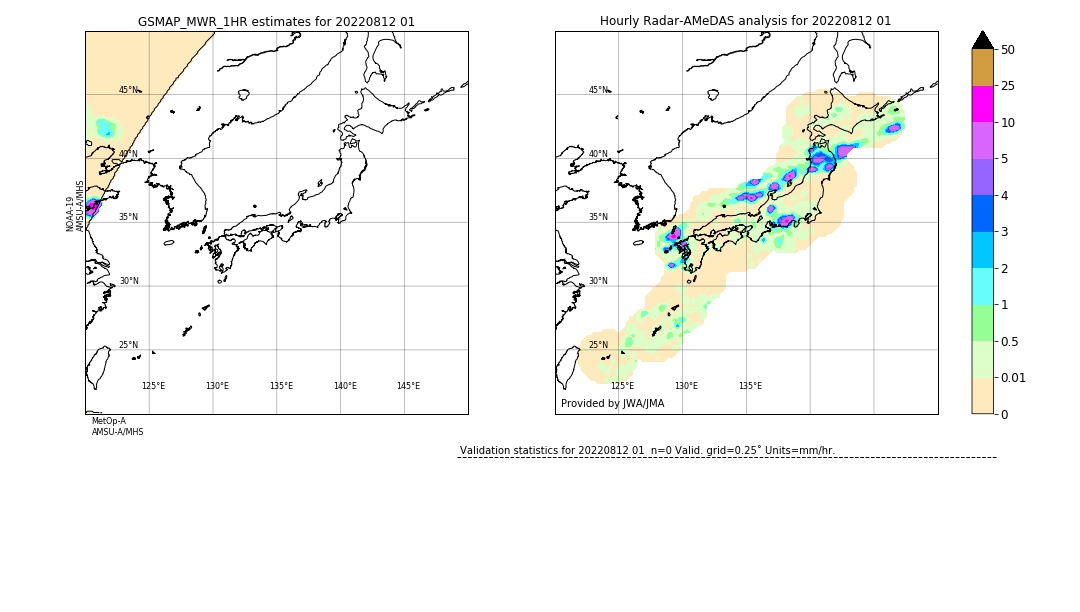 GSMaP MWR validation image. 2022/08/12 01