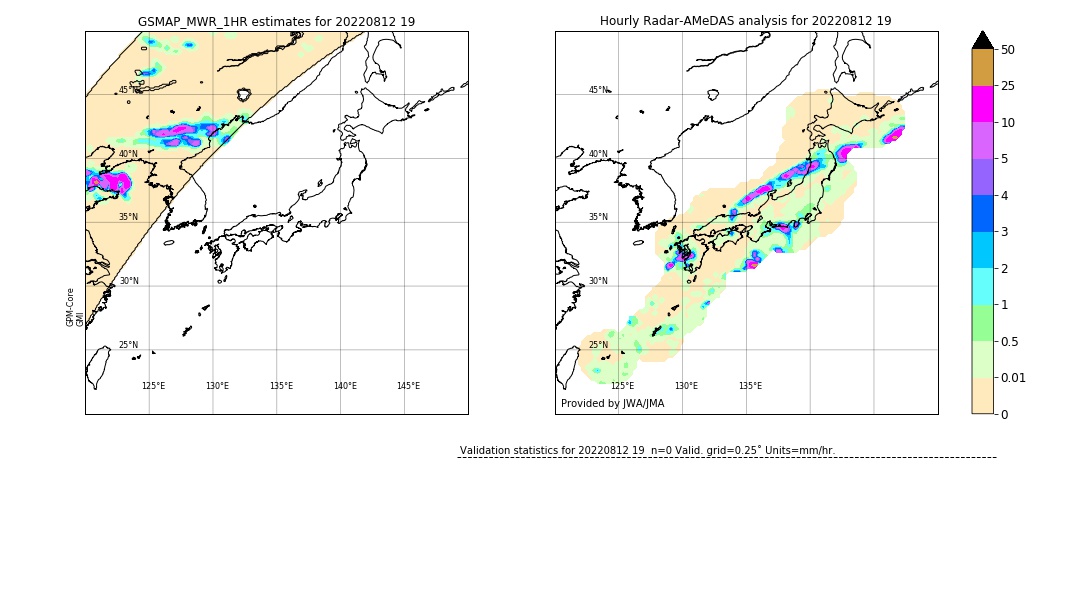 GSMaP MWR validation image. 2022/08/12 19