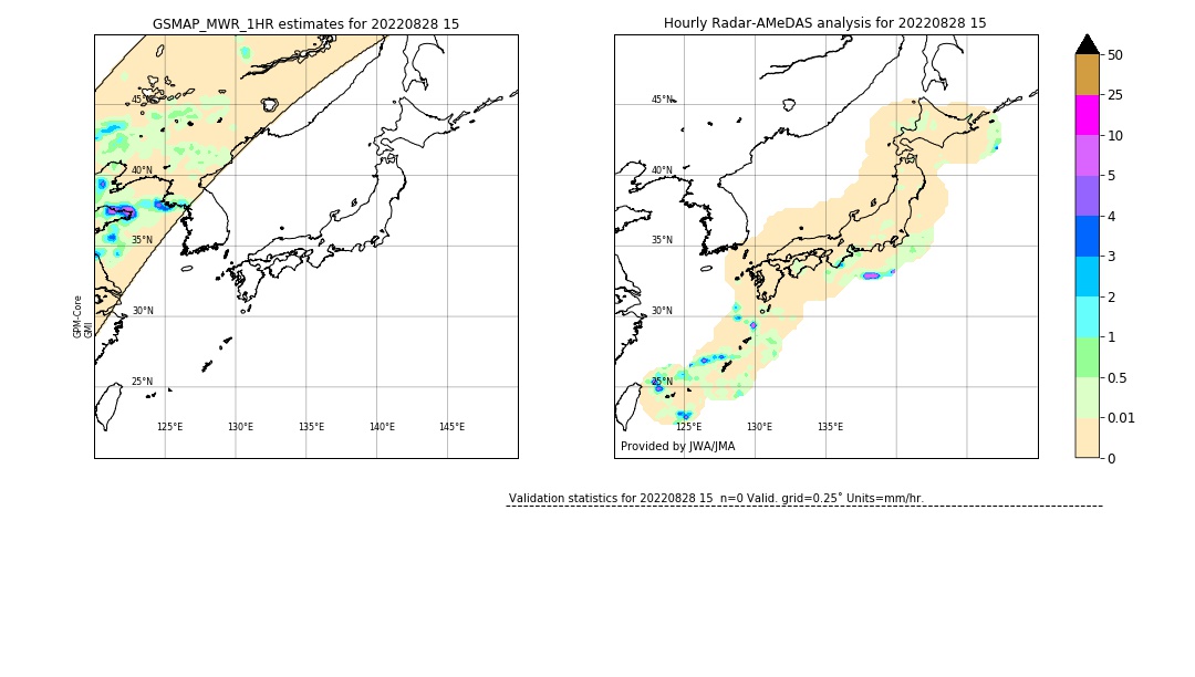 GSMaP MWR validation image. 2022/08/28 15