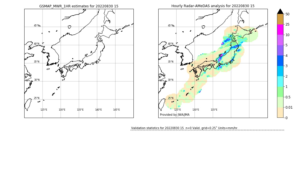 GSMaP MWR validation image. 2022/08/30 15