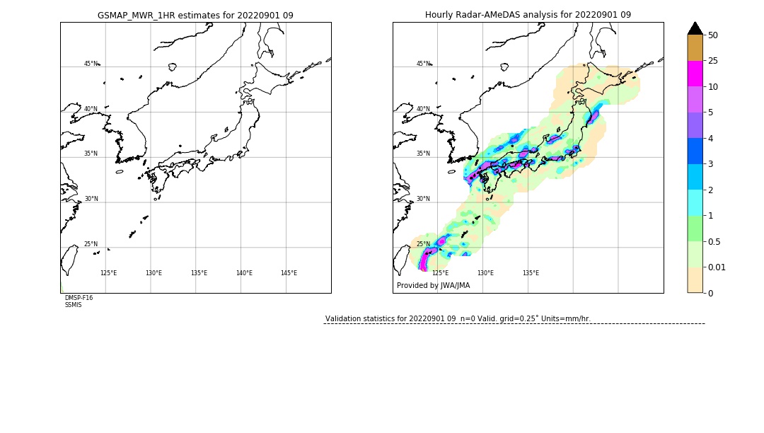 GSMaP MWR validation image. 2022/09/01 09