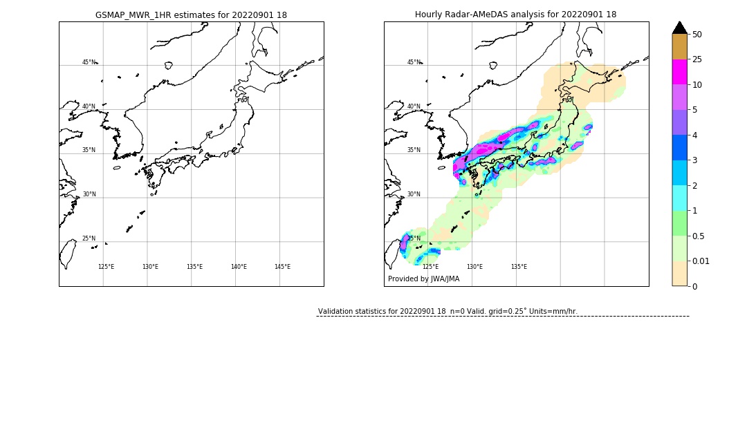 GSMaP MWR validation image. 2022/09/01 18