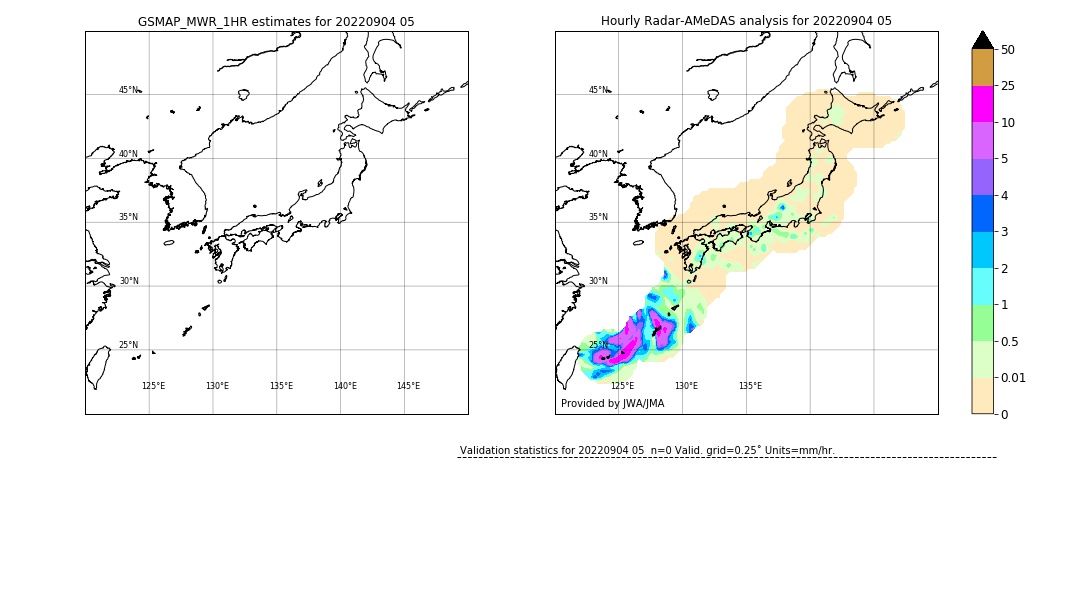 GSMaP MWR validation image. 2022/09/04 05