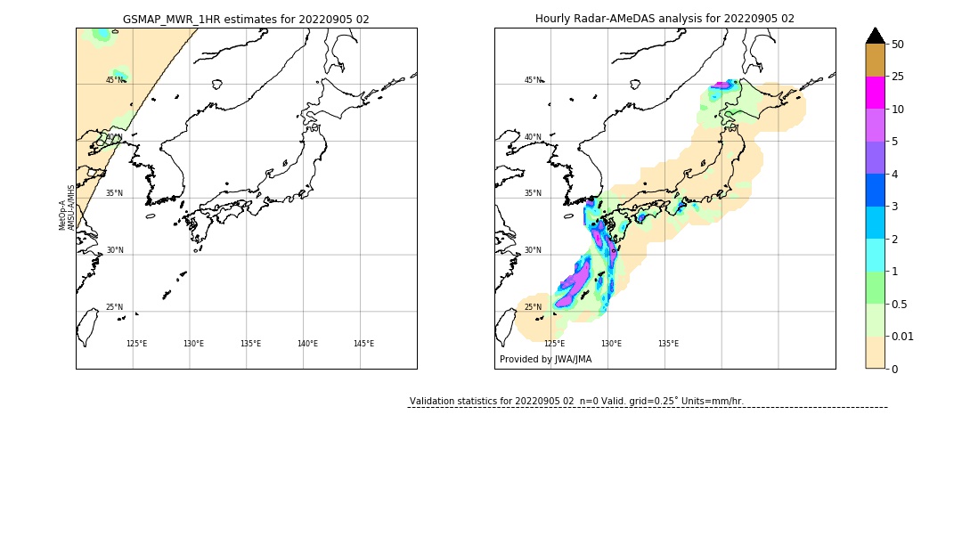 GSMaP MWR validation image. 2022/09/05 02