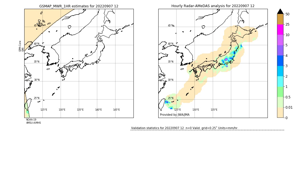 GSMaP MWR validation image. 2022/09/07 12