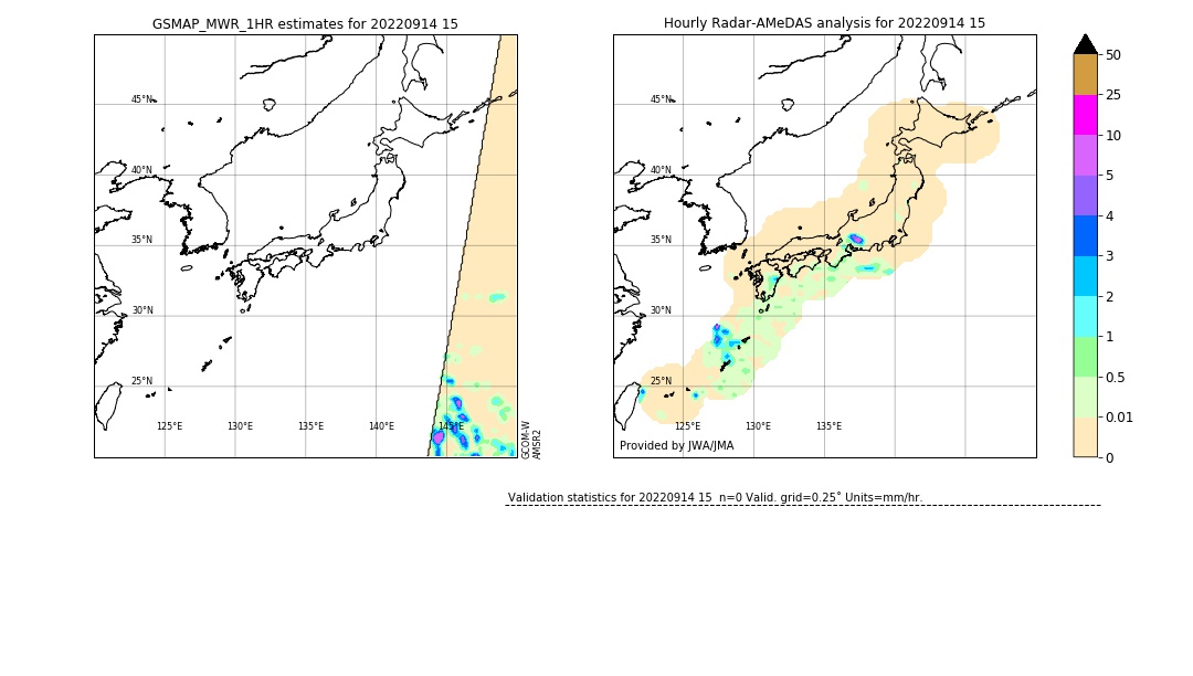 GSMaP MWR validation image. 2022/09/14 15