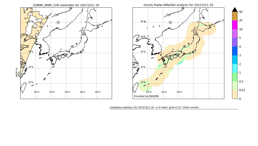 GSMaP MWR validation image. 2022/10/11 20